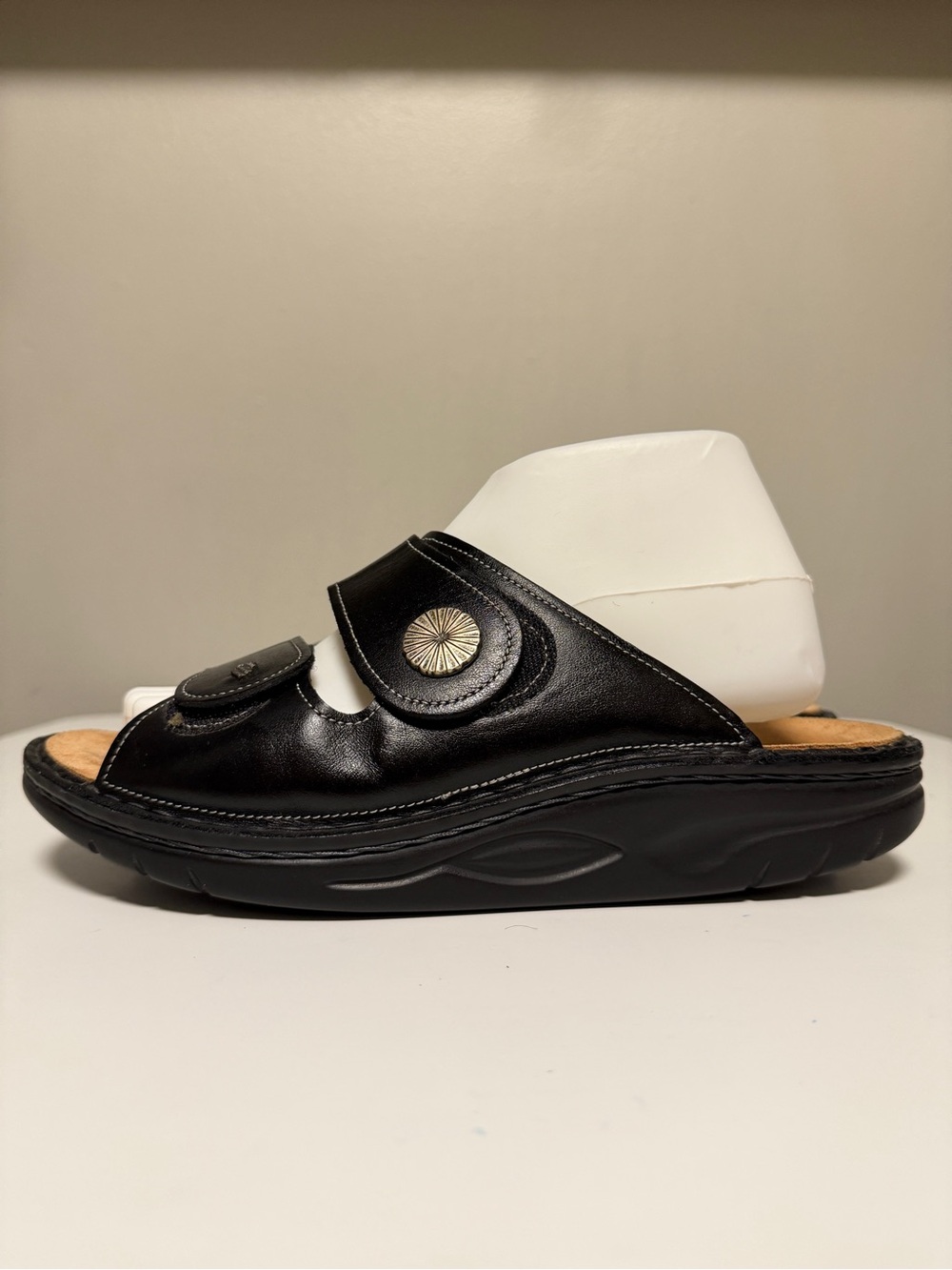 FINN COMFORT FINNAMIC RAIPUR BLACK LEATHER Women’s EU 41 US 10